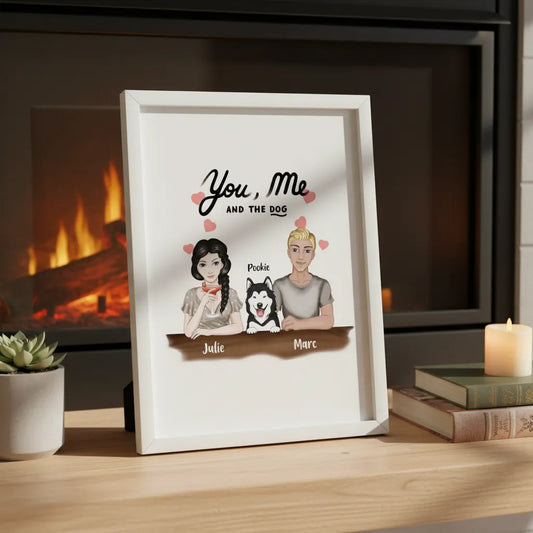 Affiche Personnalisée Couple et Animaux
