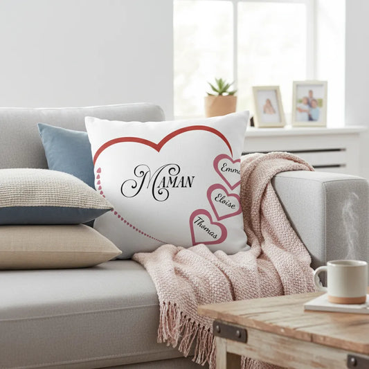 Coussin personnalisé maman