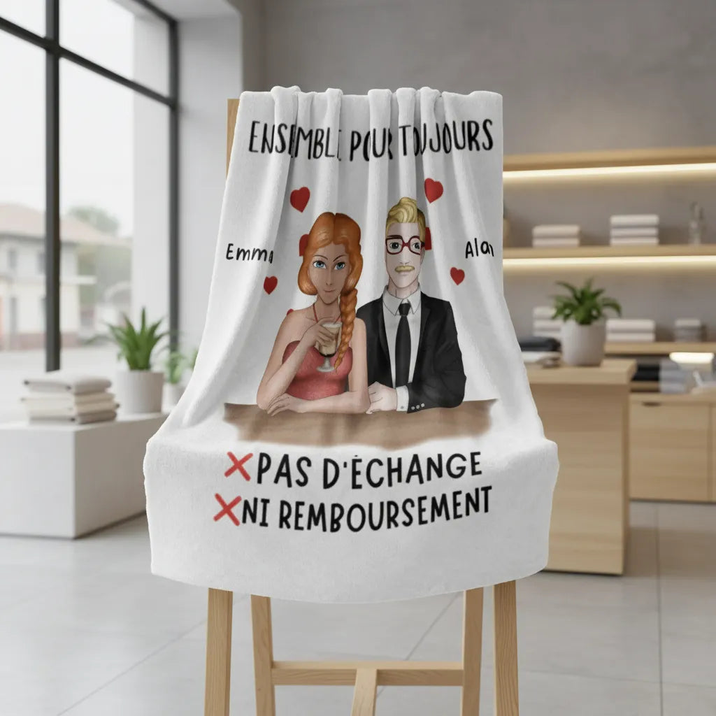 Couverture personnalisée Ensemble pour Toujours