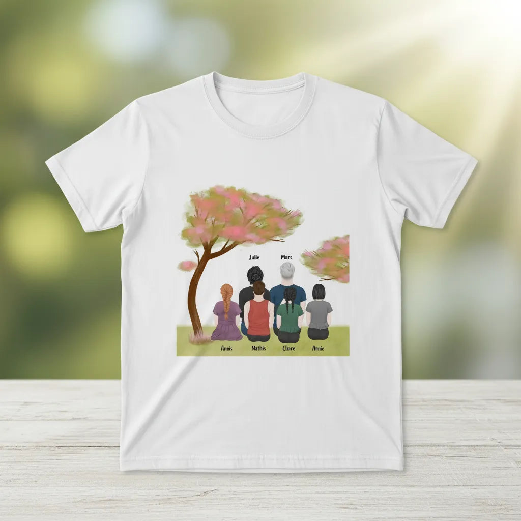 T shirt famille personnalisé