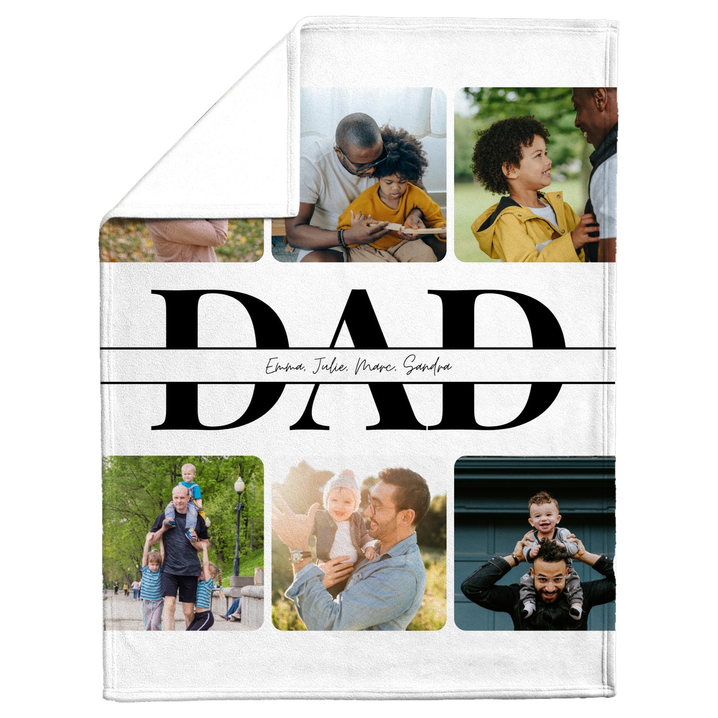 Couverture personnalisée pour papa