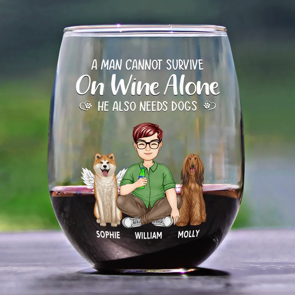 Verre à vin personnalisé animal de compagnie