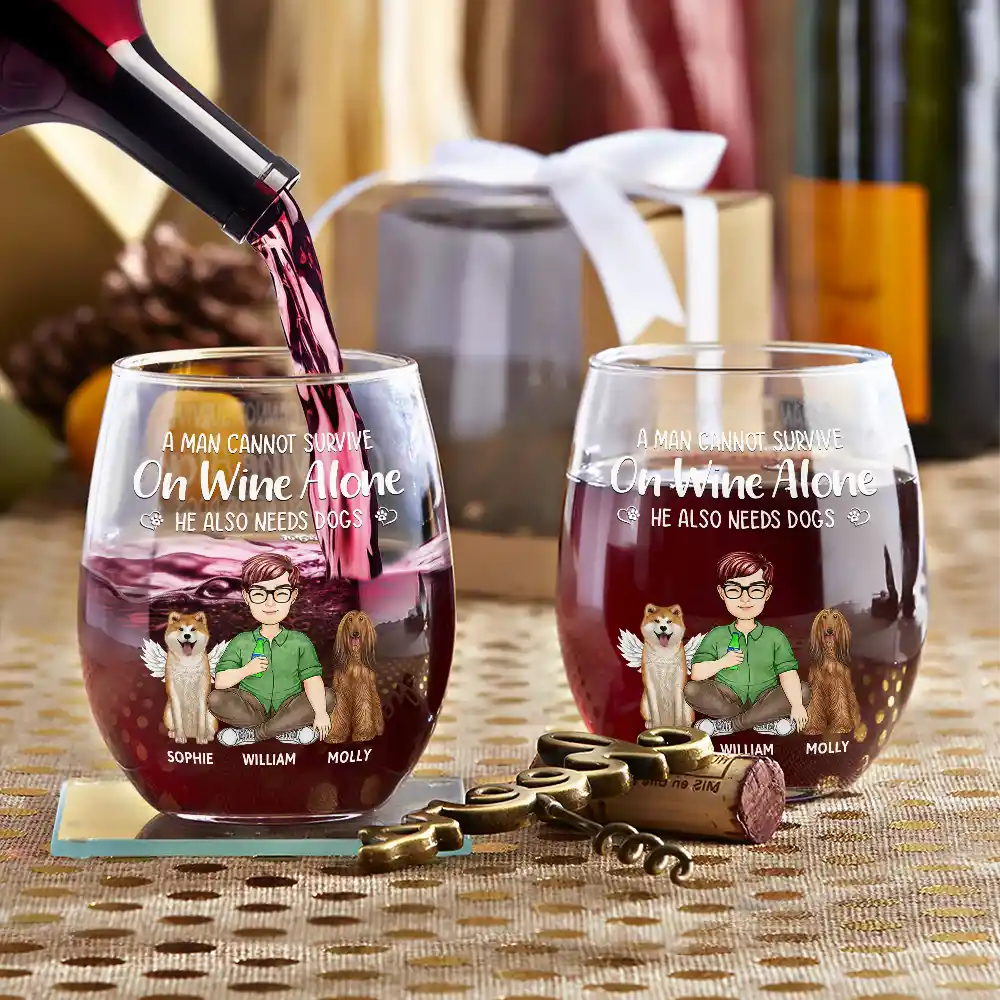 Verre à vin personnalisé animal de compagnie