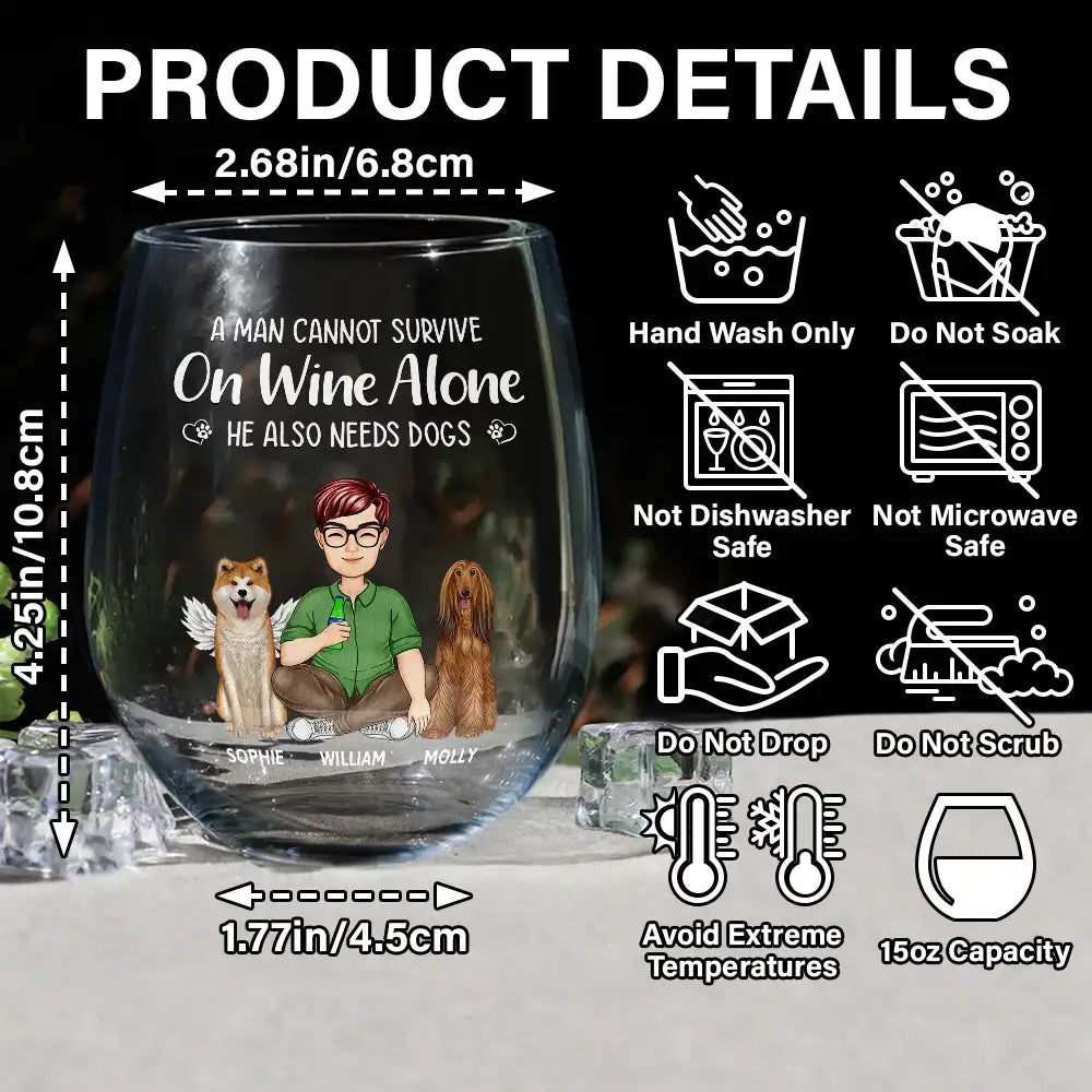 Verre à vin personnalisé animal de compagnie