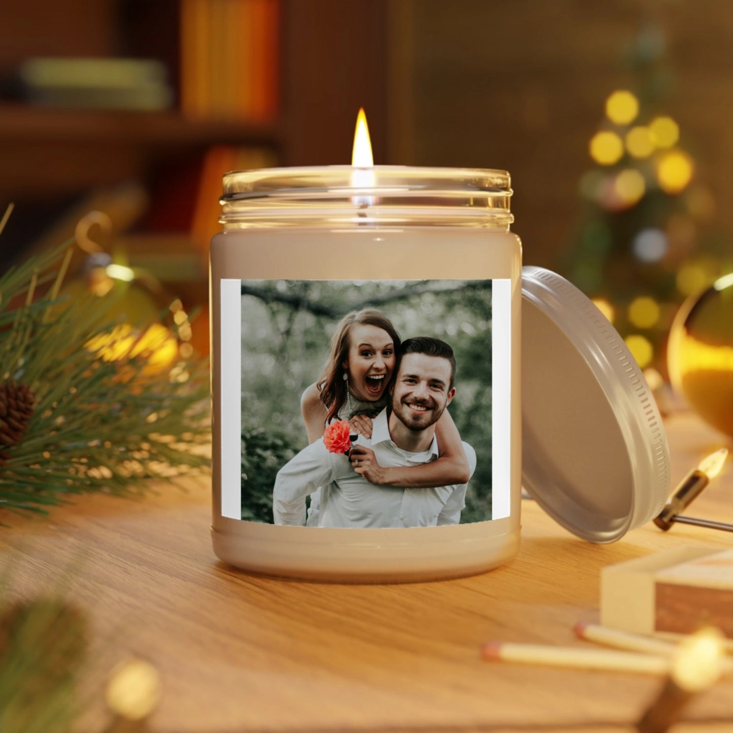 bougie parfumée personnalisée photo