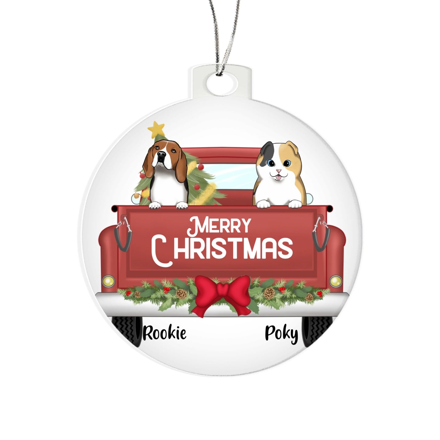 Boule noel personnalisee animaux