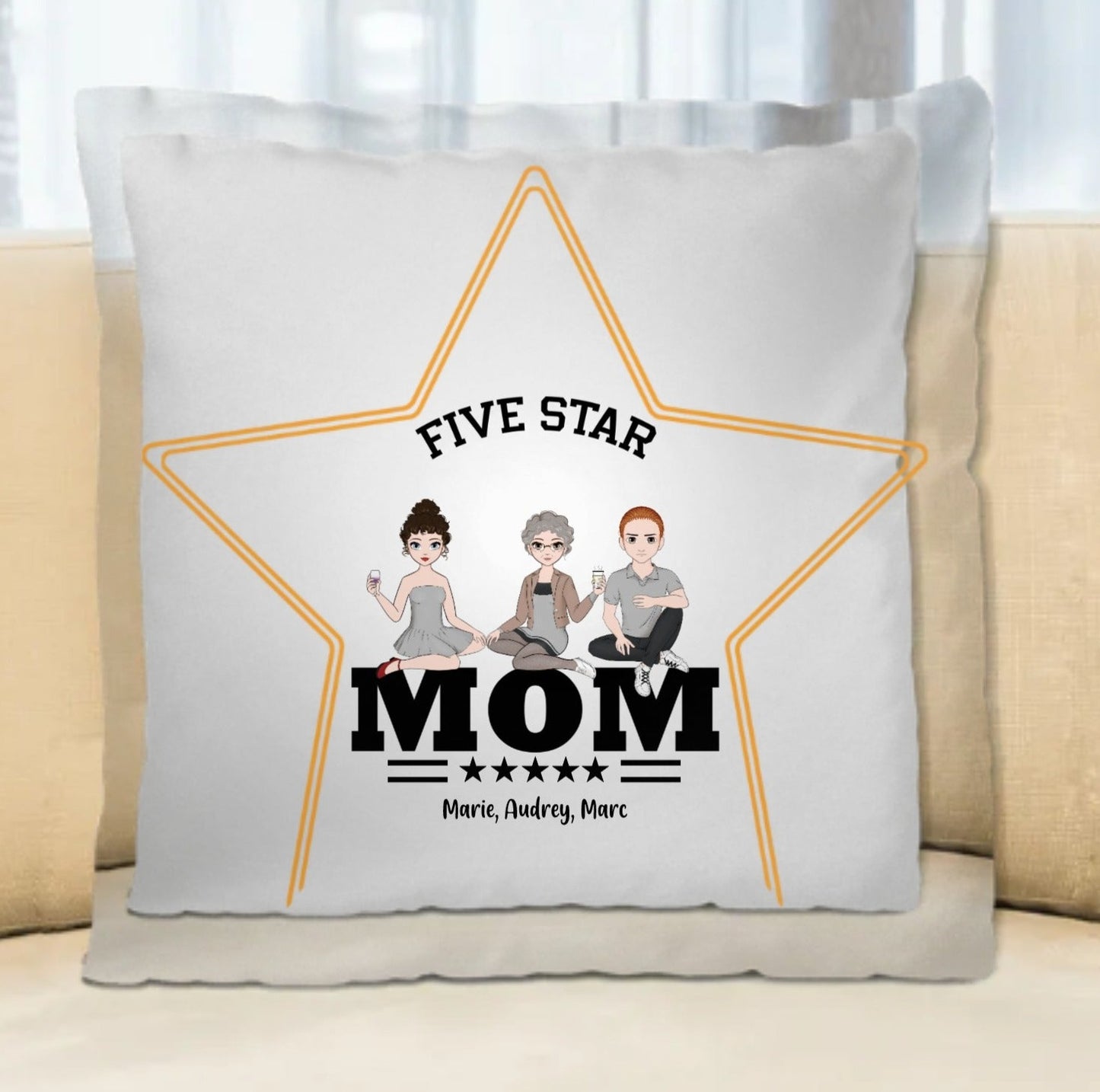 Coussin personnalisable fete meres