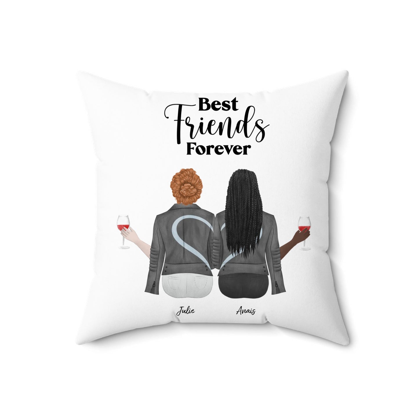 Coussin personnalisable meilleure amie