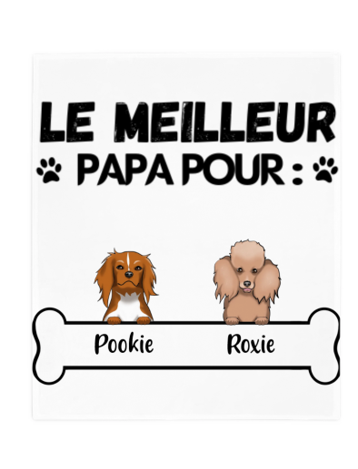 Couverture-Personnalisee-avec-Chien-Meilleur-Papa