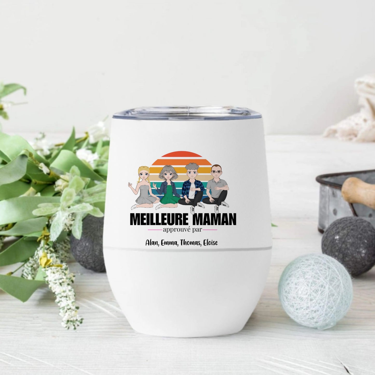 Mug isotherme personnalise maman