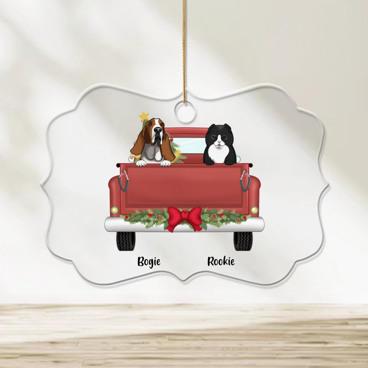 Ornement benelux acrylique personnalise animal de compagnie