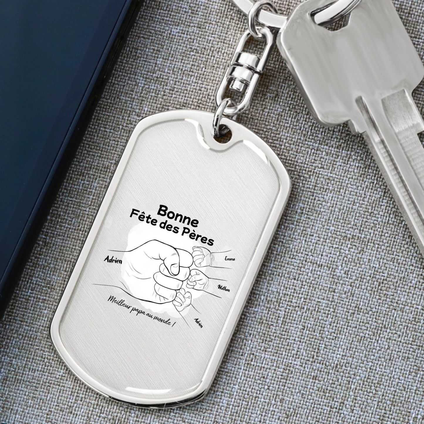 Porte Clef Personnalisable Fete des Peres