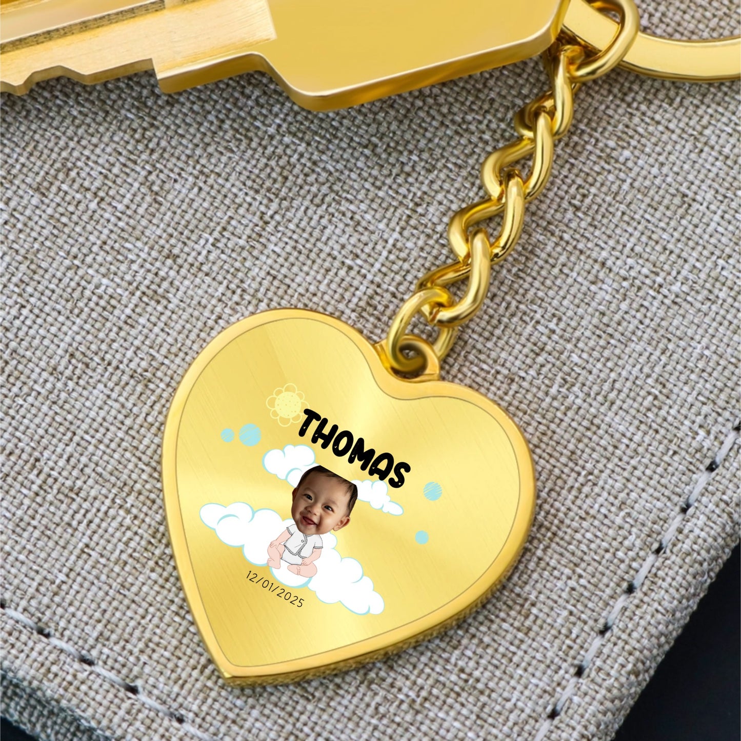Porte clef personnalisable bebe