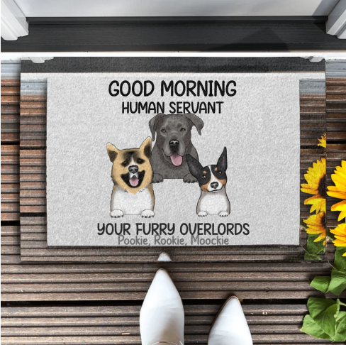 tapis maison personnalisé chien