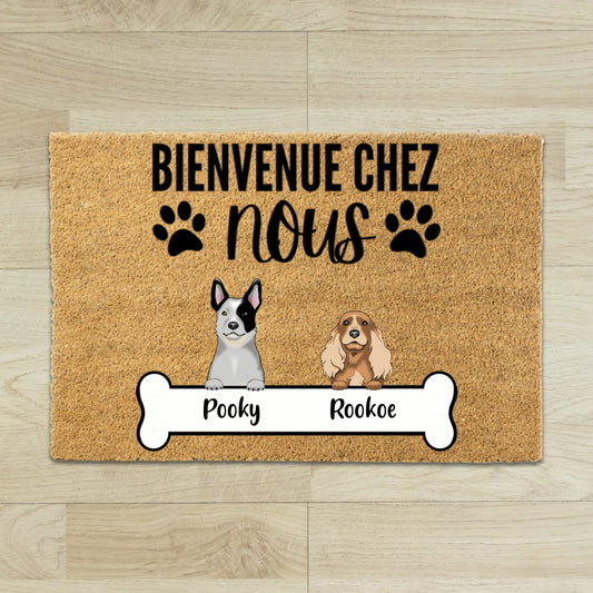 Tapis entree Personnalise Avec Chien