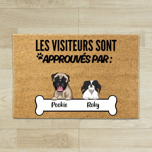 Tapis extérieur personnalise chien