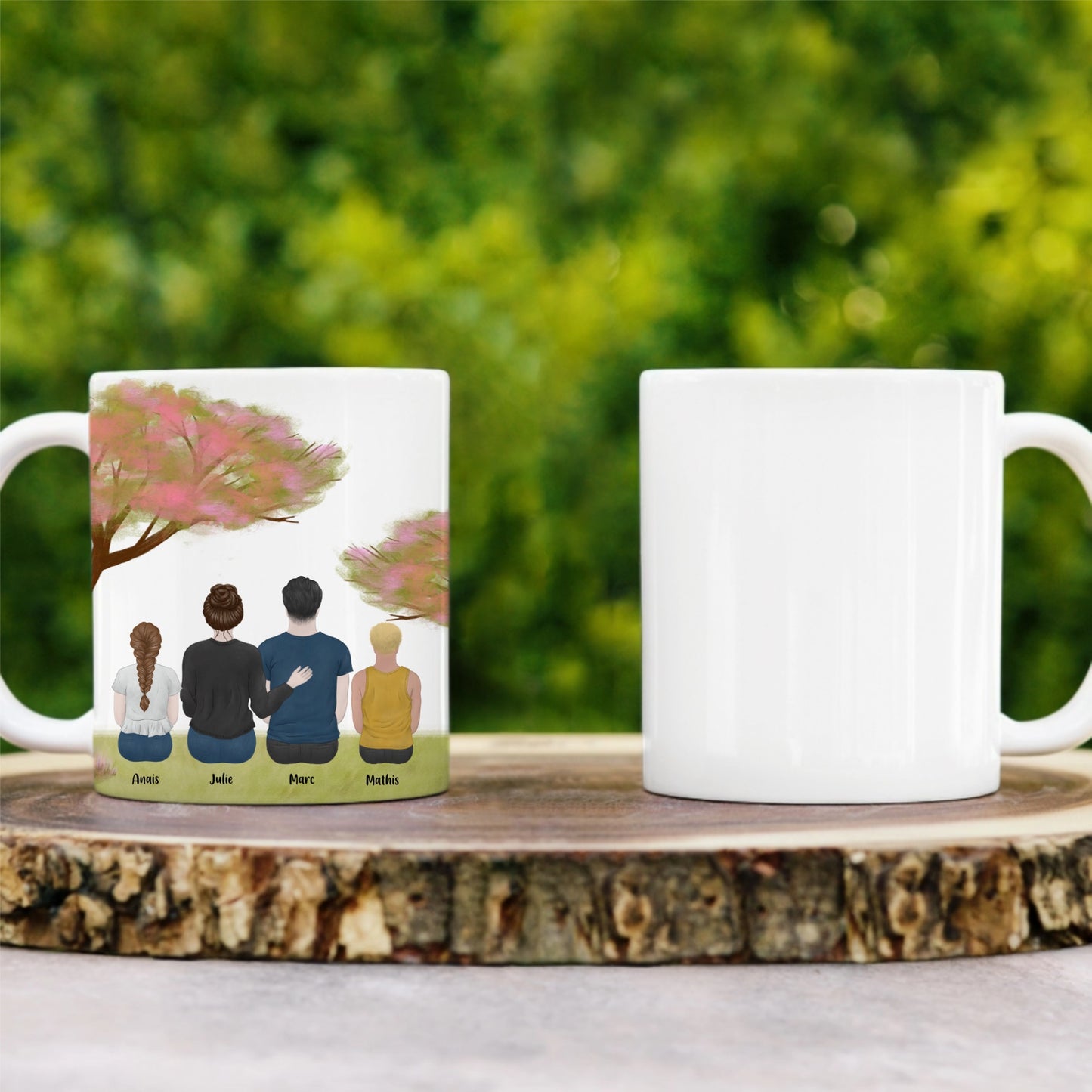 Tasse personnalisée dessin famille