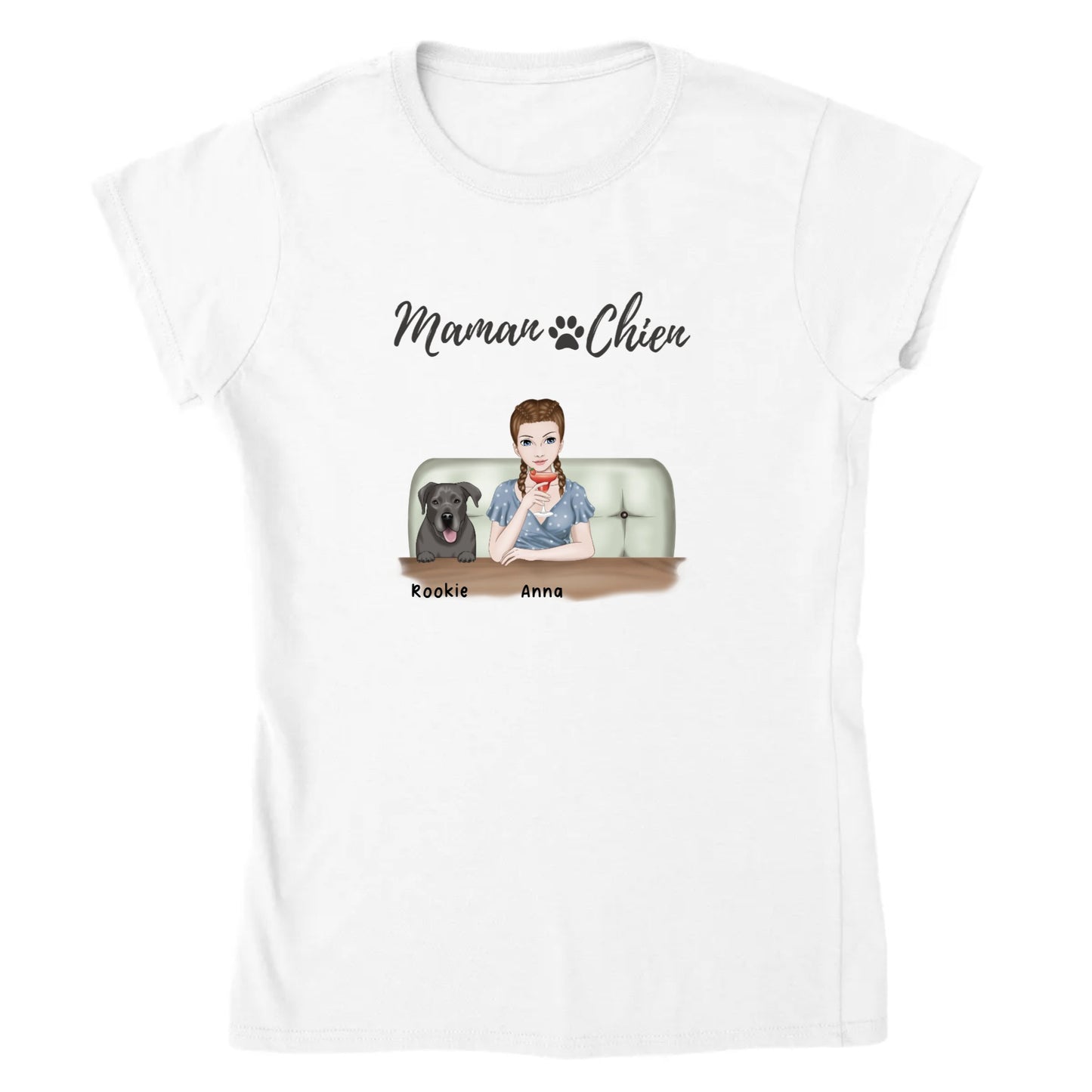 Tee Shirt Personnalise Chien Maitresse