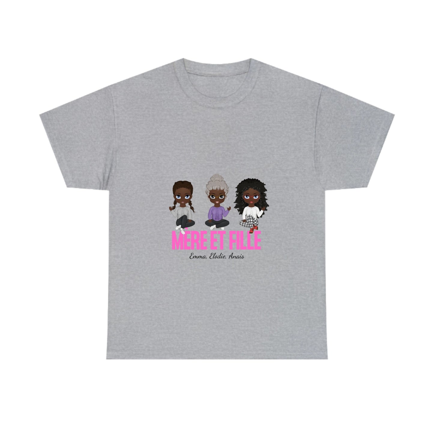 Tee shirt personnalisable maman fille