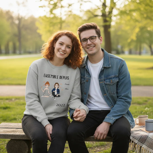 Sweat Personnalisé Couple