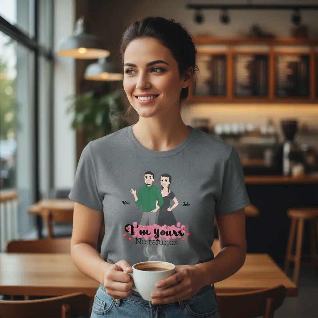 T-shirt personnalisé amoureux