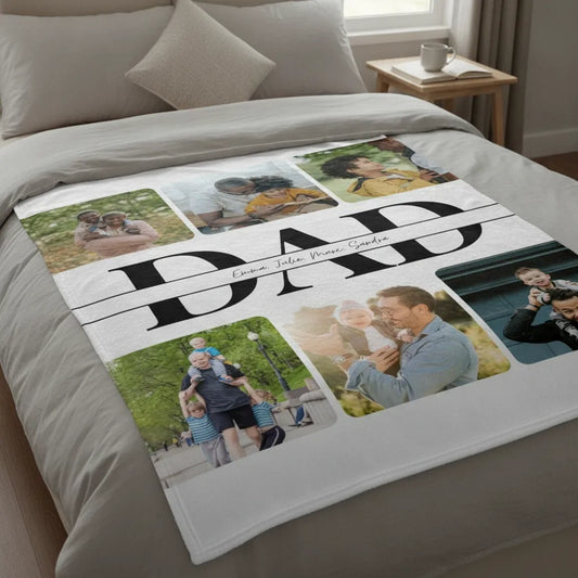 Couverture personnalisée pour papa