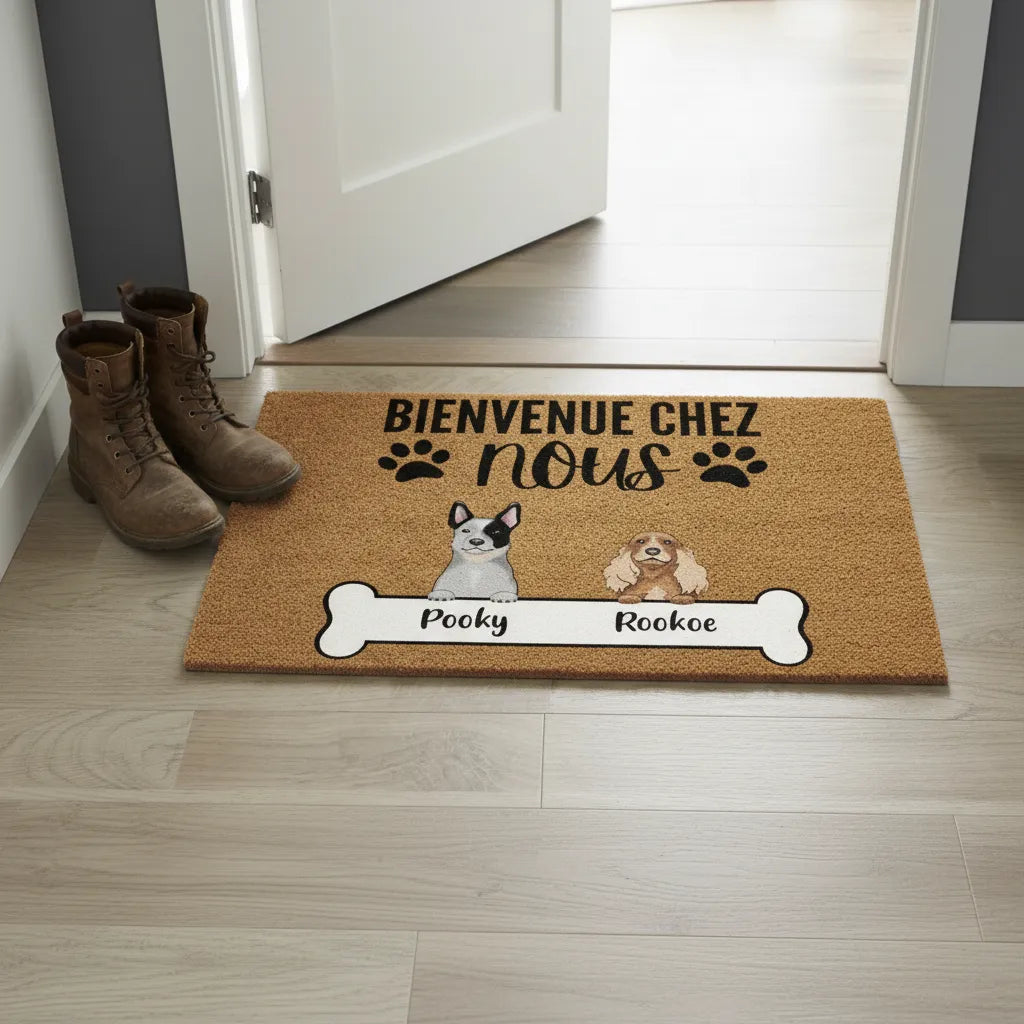 Tapis d'entrée Personnalisé Avec Chien
