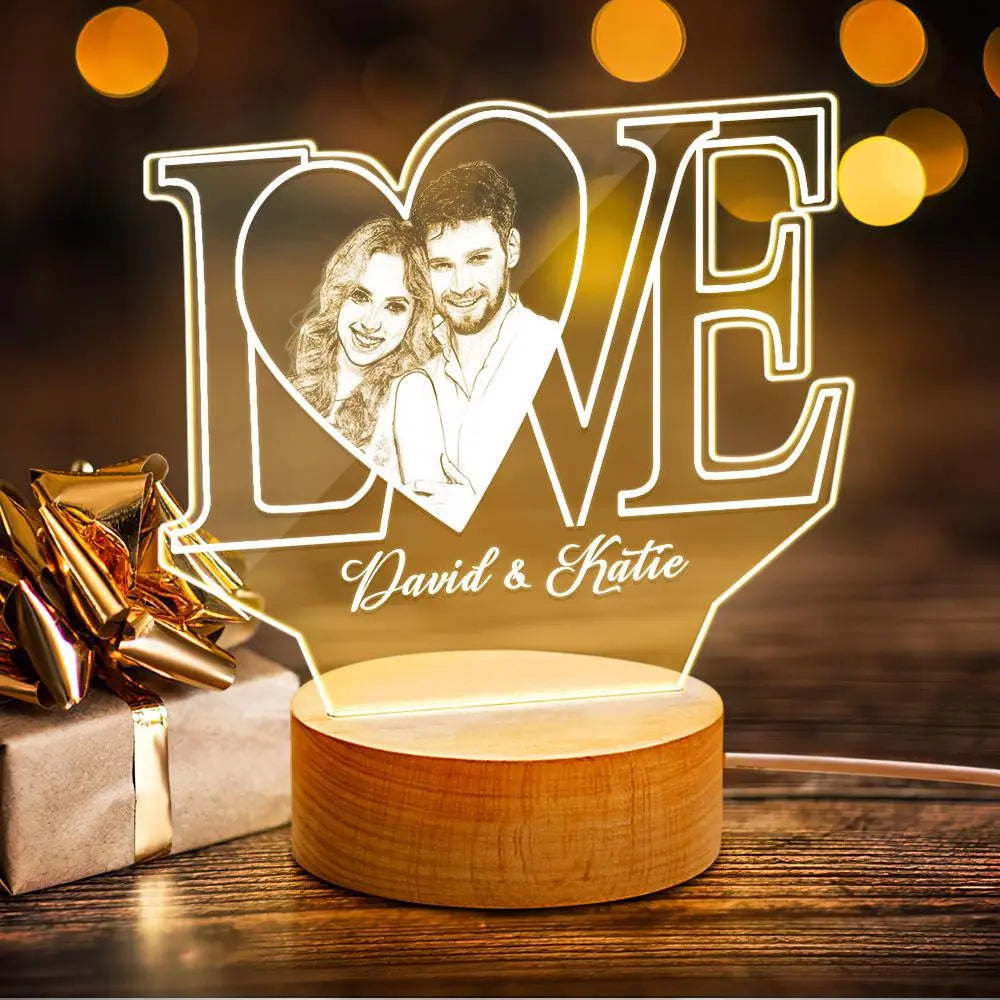 Lampe 3d Personnalisée LOVE