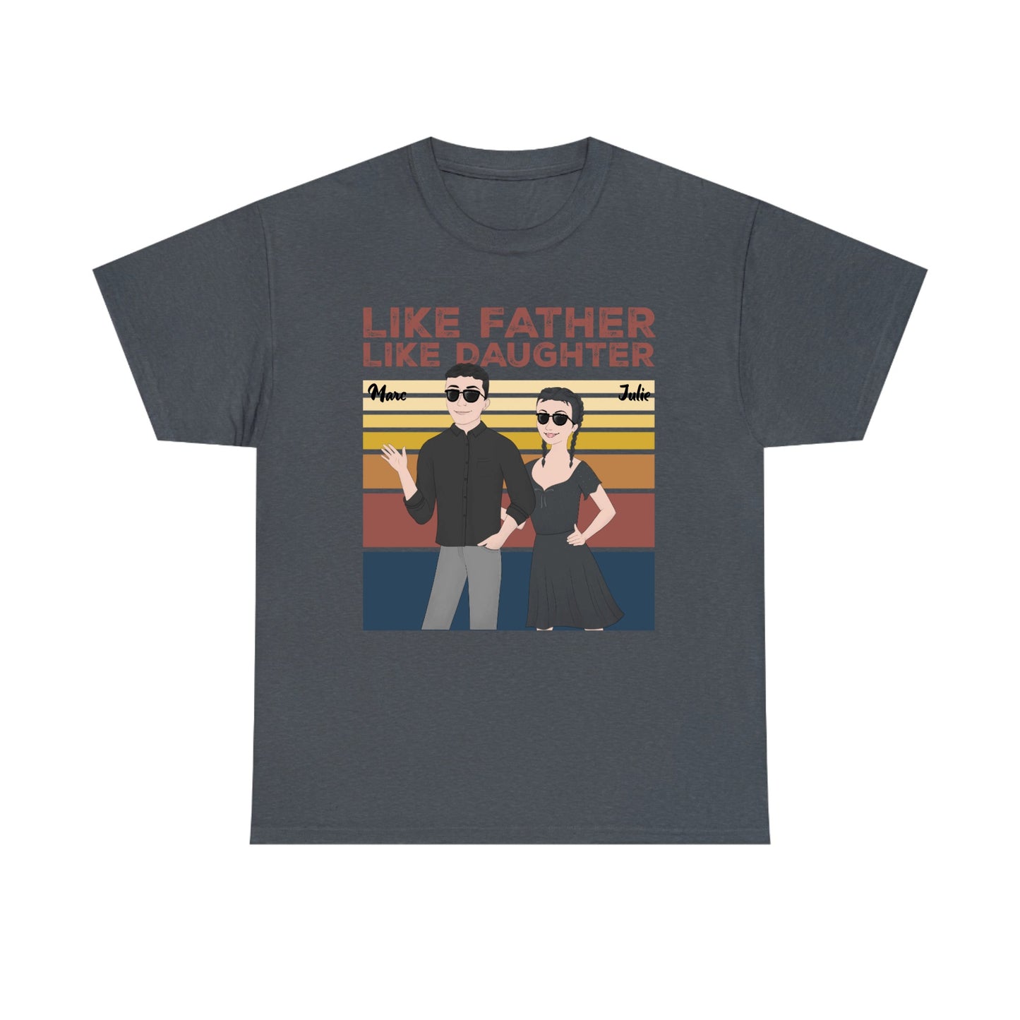 t shirt personnalisé pere fille