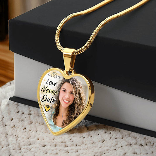 collier coeur photo personnalisee