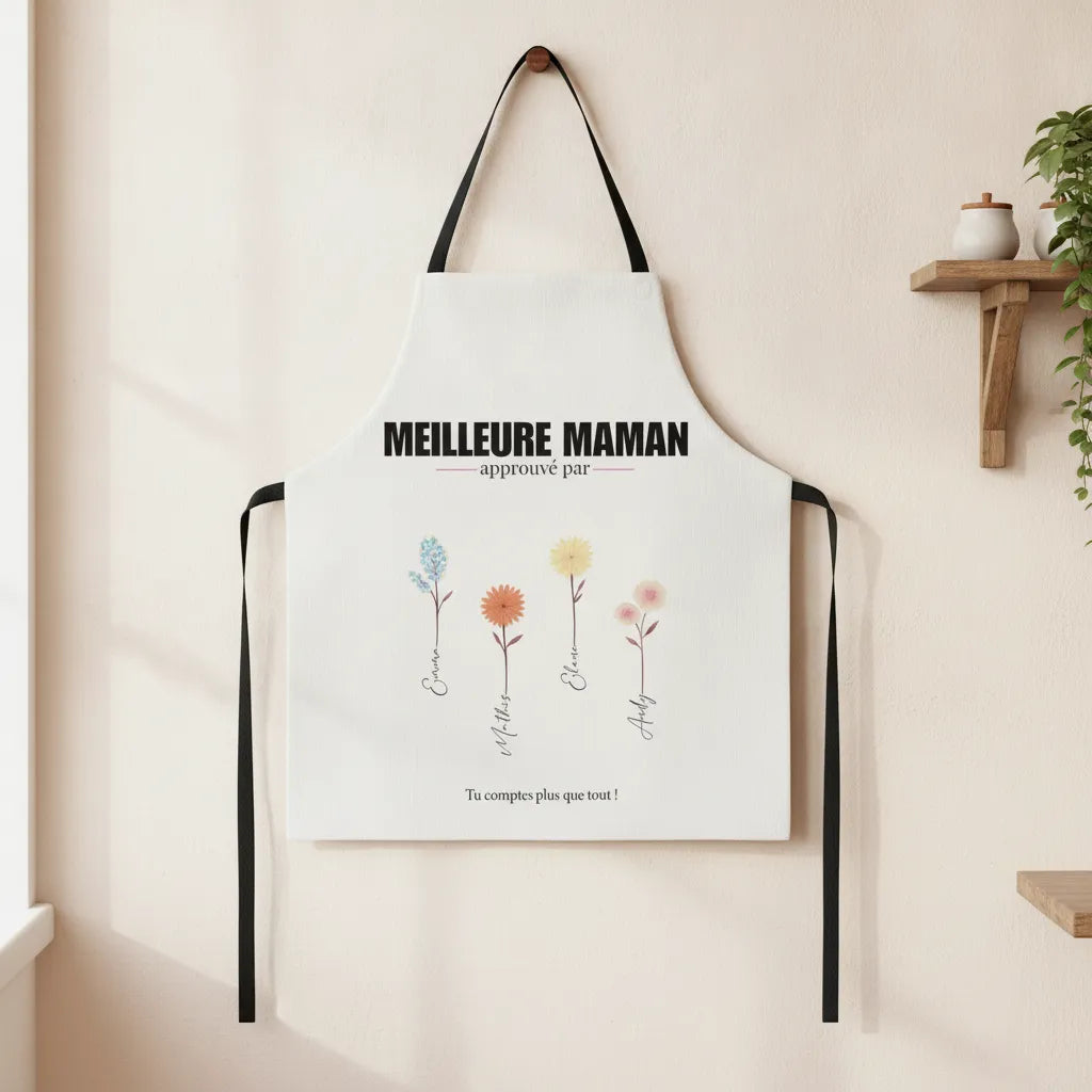 Tablier de cuisine personnalisé Meilleure Maman