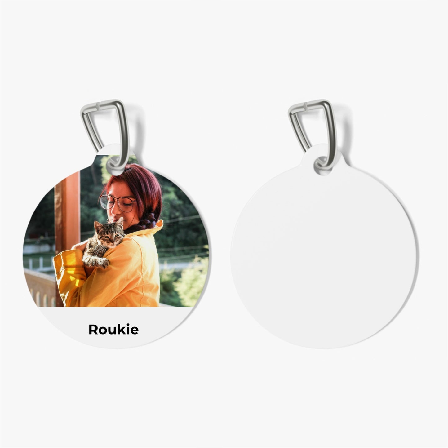 medaille chat personnalisé