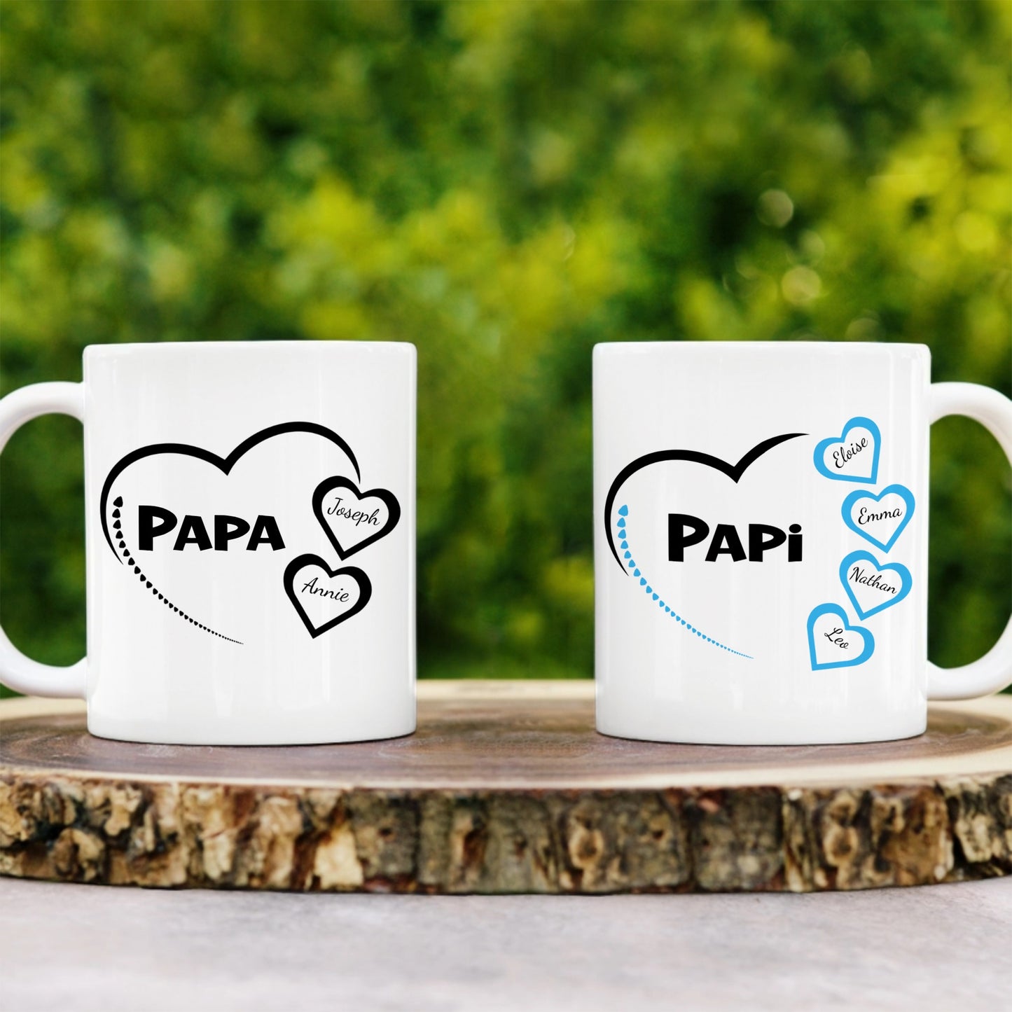mug personnalisee papa et papi
