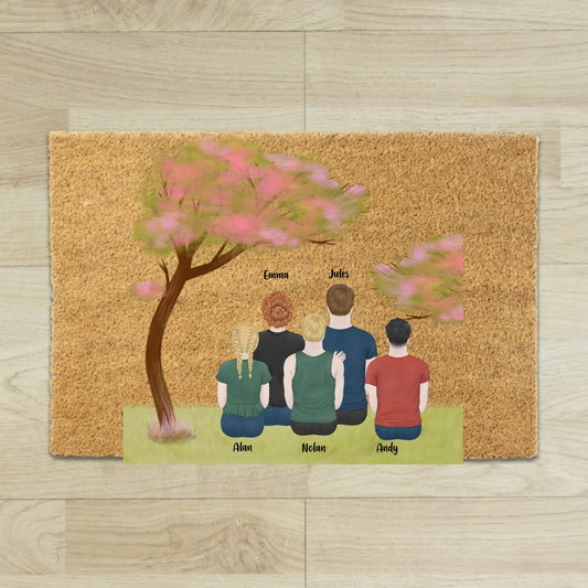 tapis entree Famille Personnalisable