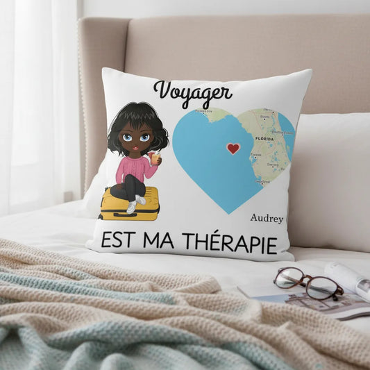 Coussin personnalisé Voyage