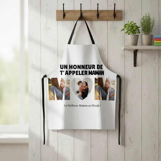 Tablier de cuisine personnalisé maman et enfants