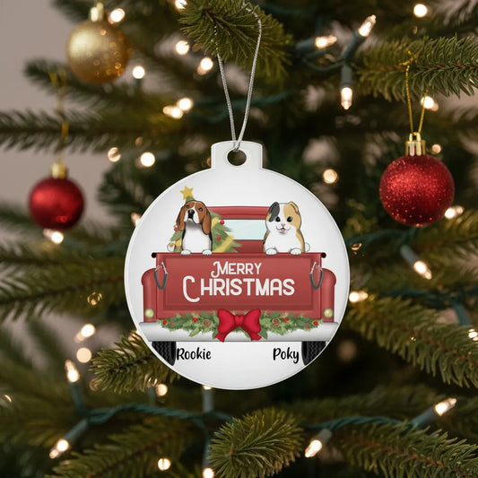 Boule de noël personnalisée animaux