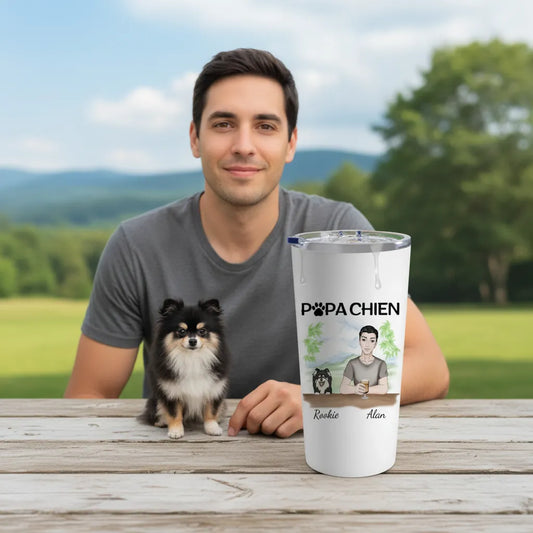 Mug personnalisé chien et maitre