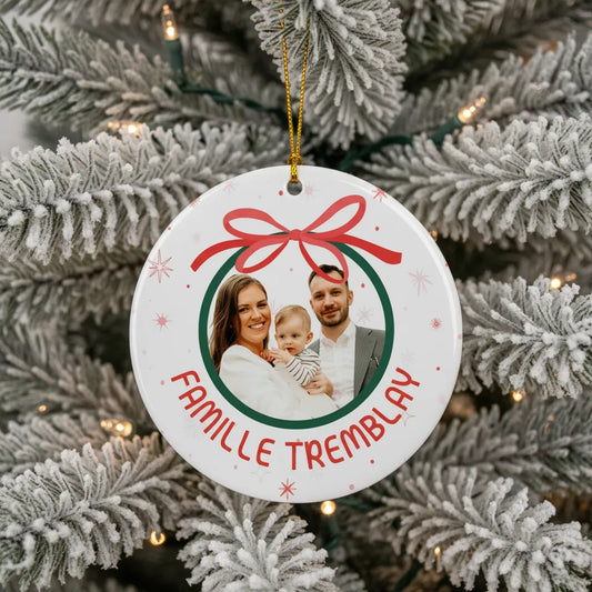 Ornement acrylique personnalisé Famille