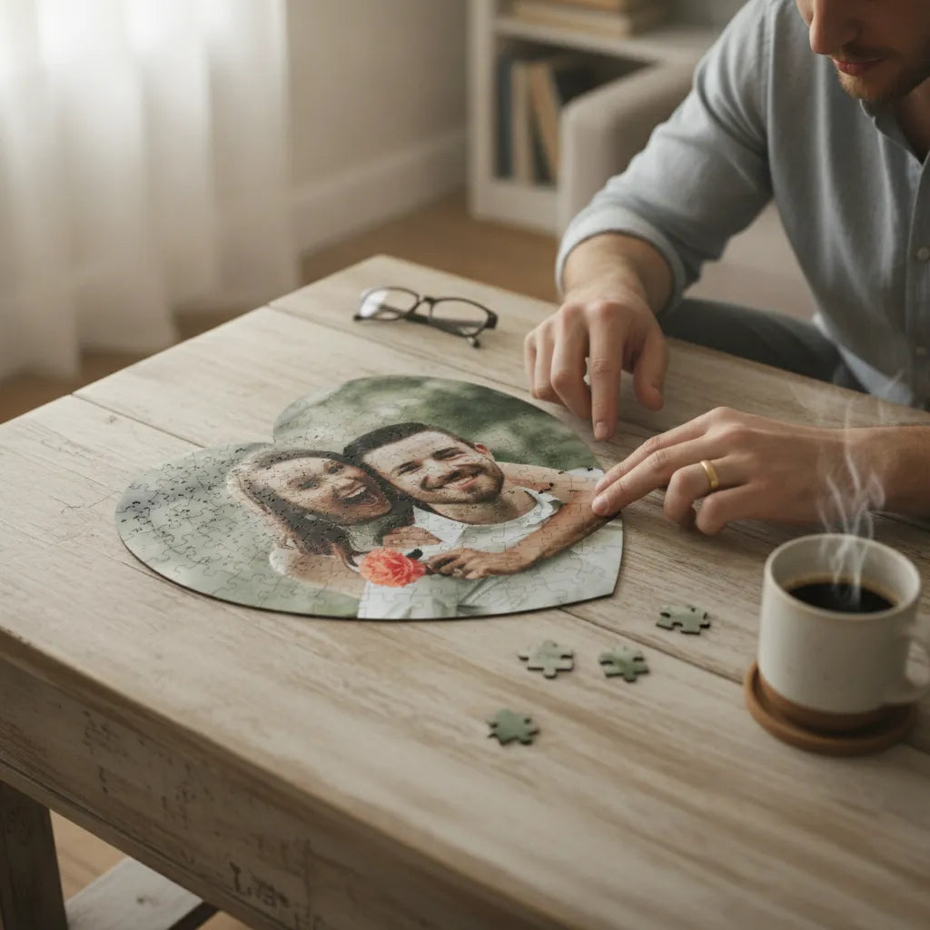 Puzzle En Coeur Personnalisé