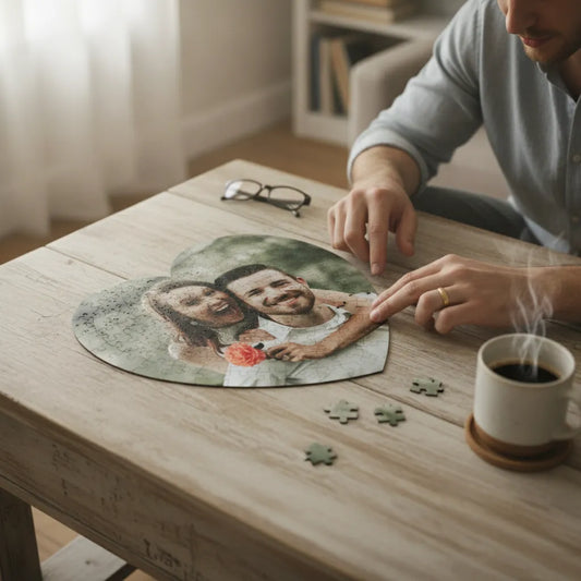 Puzzle En Coeur Personnalisé