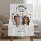 Couverture personnalisée couple "Le Bonheur"