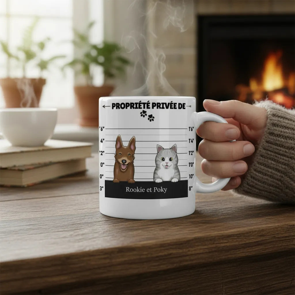 Tasse personnalisée animaux