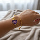Bracelet personnalisé maman or