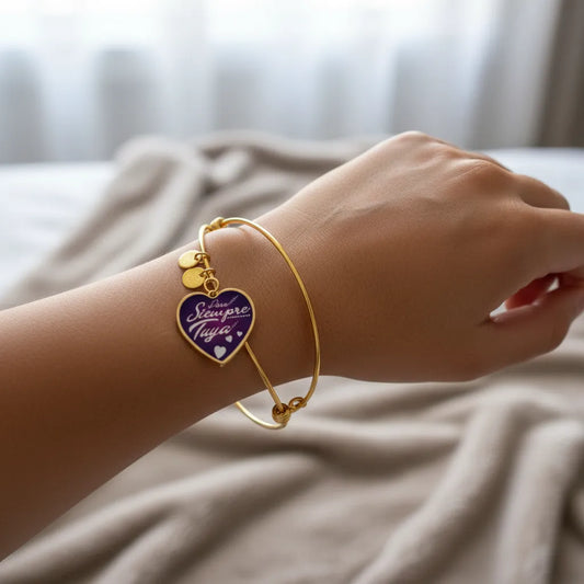 Bracelet personnalisé maman or