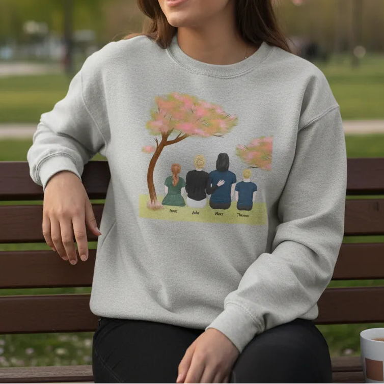 Pull personnalisé famille