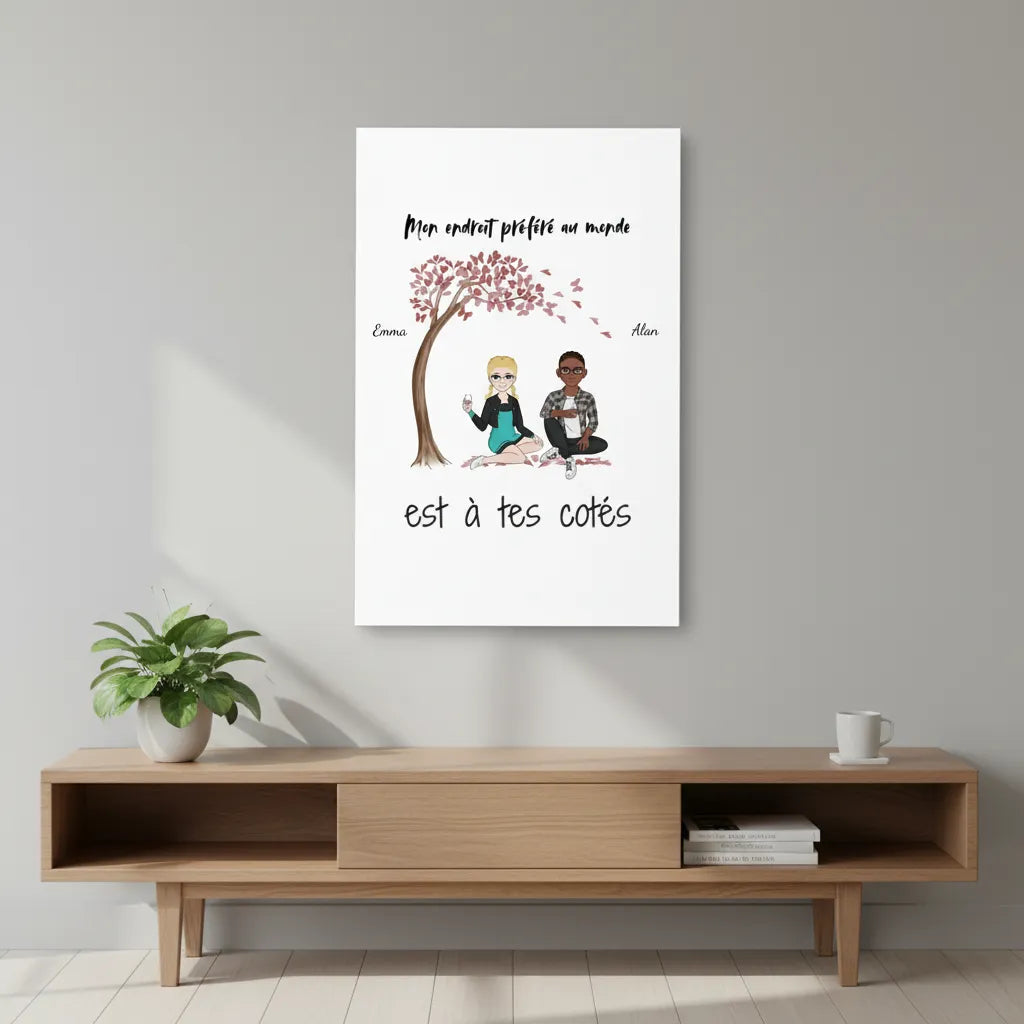 Toile Personnalisée Couple