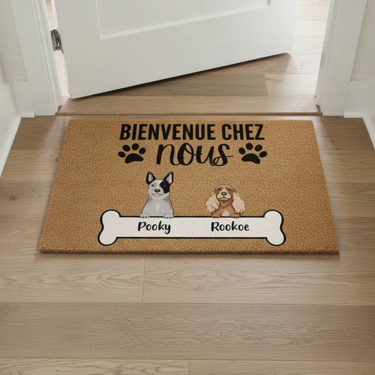 Tapis d'entrée Personnalisé Avec Chien