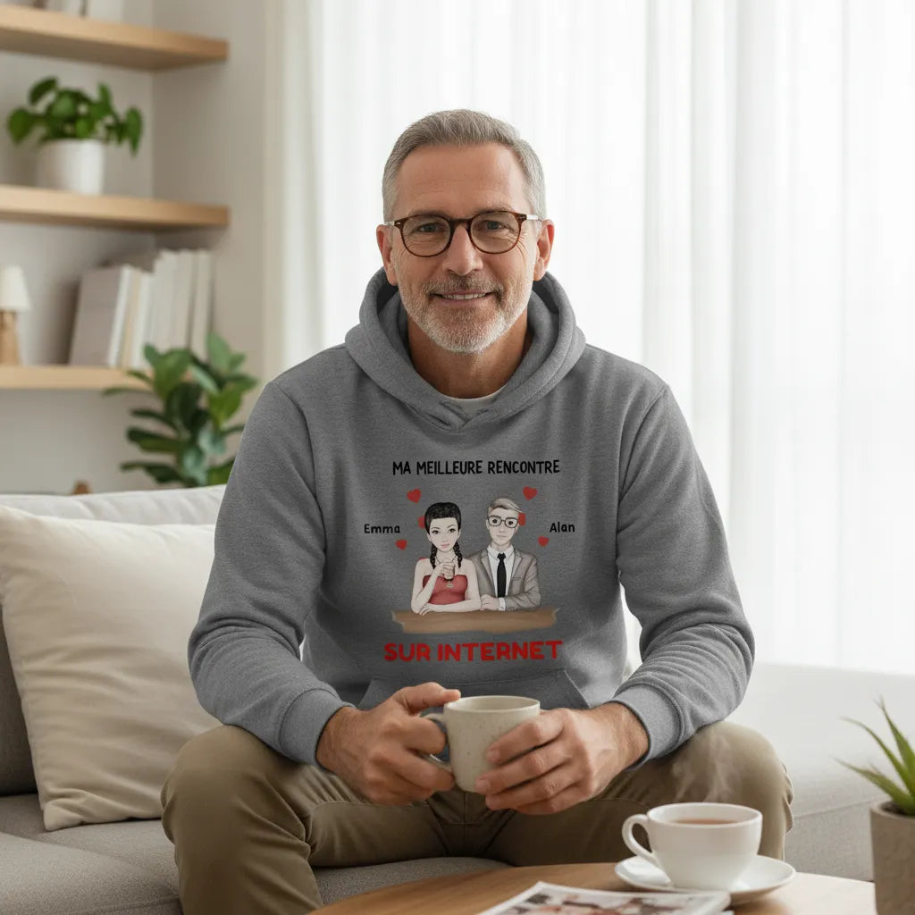 Hoodie Personnalisé Couple