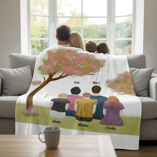 Plaid personnalisé famille